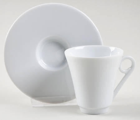 Complice Blanc Footed Demitasse Cup & Saucer Set