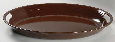 Fiesta Chocolate (Intro 2008) 18" Melamine Oval Handled Tray