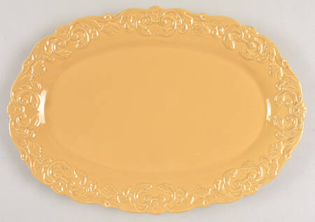 Madison Collection Yellow 12" Oval Serving Platter