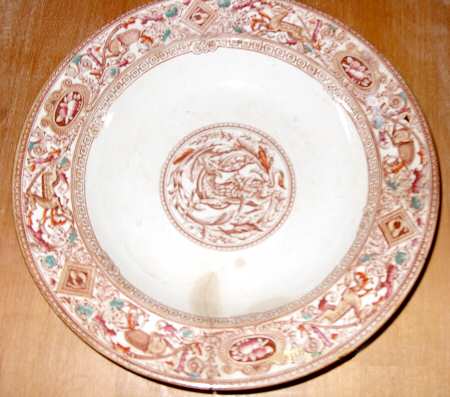 Borgia (Brown Multicolor on White) by Hammersley