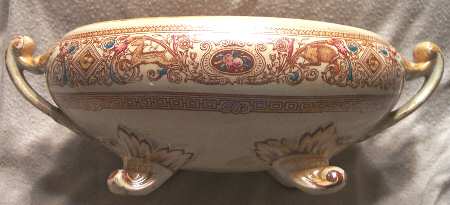 Borgia (Brown Multicolor on White) Oval Tureen No Lid