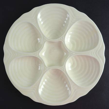Ivory Oyster Plate