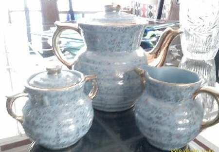 Mini Fleurette Blue Coffee Pot & Lid