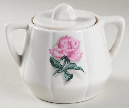 Rose Sugar Bowl & Lid