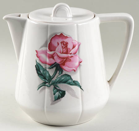 Rose Coffee Pot & Lid