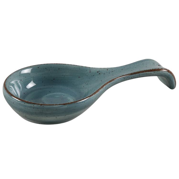 Twist Teal Spoon Rest/Holder (Holds 1 Spoon)