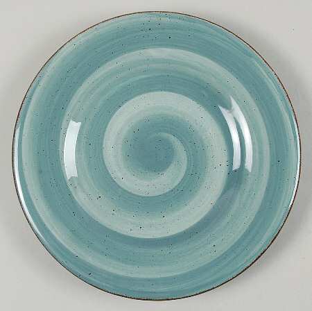 Twist Teal Salad Plate by Hausenware