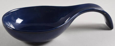 Twist Dark Blue Spoon Rest/Holder (Holds 1 Spoon)