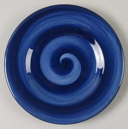 Twist Dark Blue Salad Plate