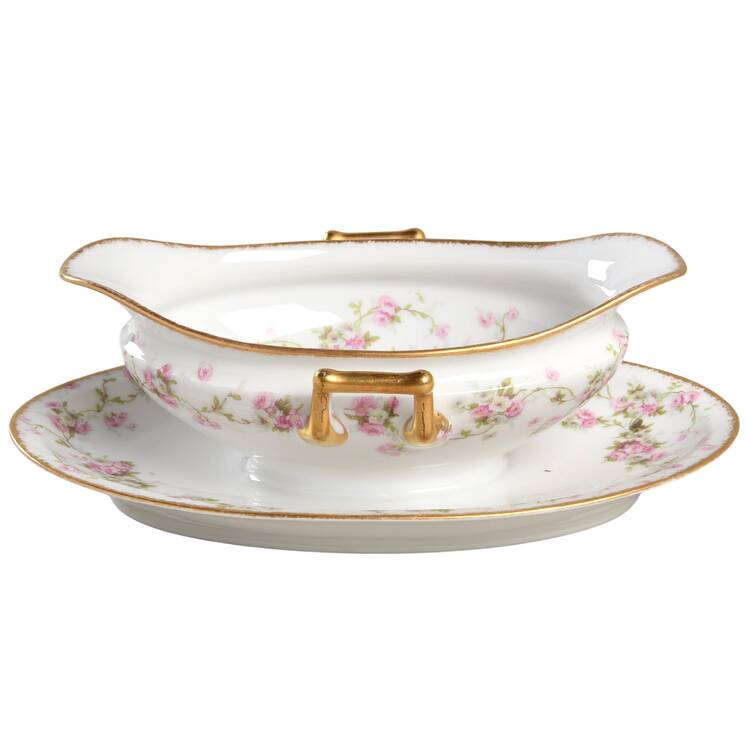 Schleiger 1246-8 Gravy Boat with Attached Underplate