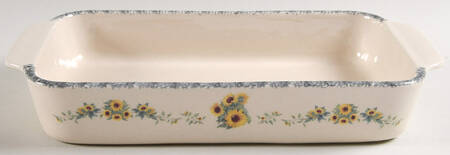 Sunflower 13"  Rectangular Baker by Home & Garden Party
