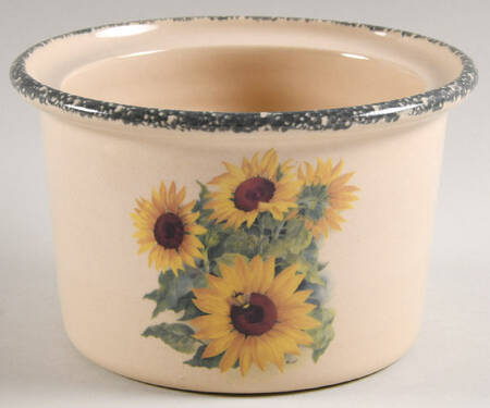 Sunflower Butter Crock No Lid by Home & Garden Party