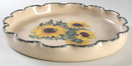 Sunflower Chip Bowl/Plate for Chip & Dip Set by Home & Garden Party