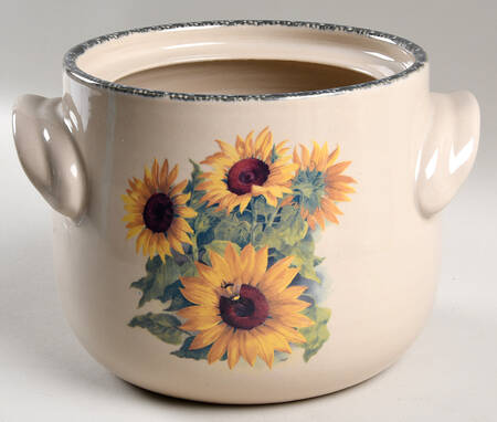 Sunflower Bean Pot No Lid by Home & Garden Party