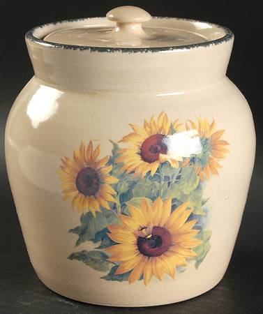 Sunflower Medium Canister & Lid