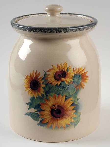 Sunflower Large Canister & Lid