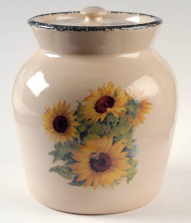 Sunflower Large Canister & Lid by Home & Garden Party