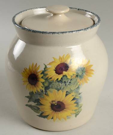 Sunflower Medium Canister & Lid