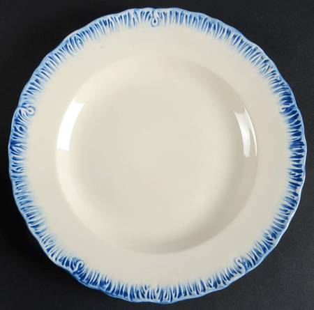 Shell Edge Blue Salad Plate