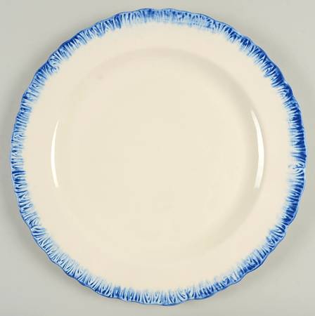 Shell Edge Blue 12" Chop Plate (Round Platter)