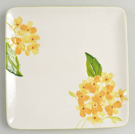 Garden Bouquet Square Salad Plate