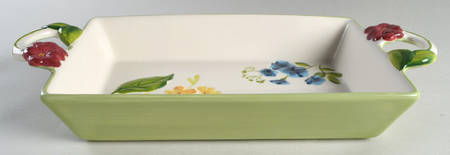 Garden Bouquet 17" Rectangular Baker