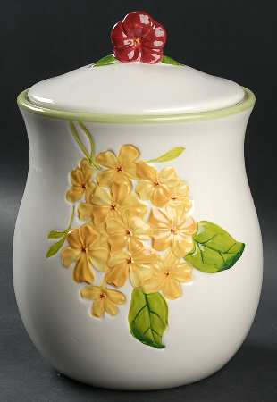 Garden Bouquet Cookie Jar & Lid