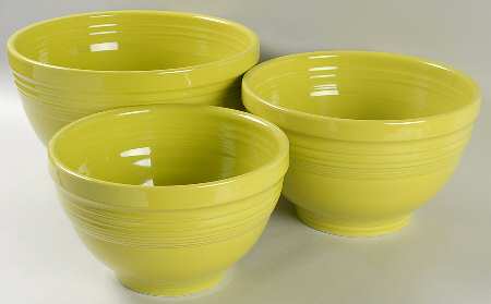 Fiesta Lemongrass (Intro 2009) (3 Piece) Baking Bowl Set (11", 9", 8")