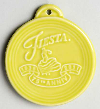 Fiesta Lemongrass (Intro 2009) 75th Anniversary Ornament