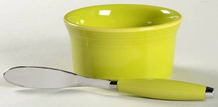 Fiesta Lemongrass (Intro 2009) Dip Bowl & Spreader Set