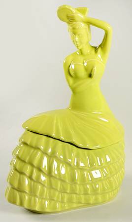 Fiesta Lemongrass (Intro 2009) Figural Cookie Jar & Lid