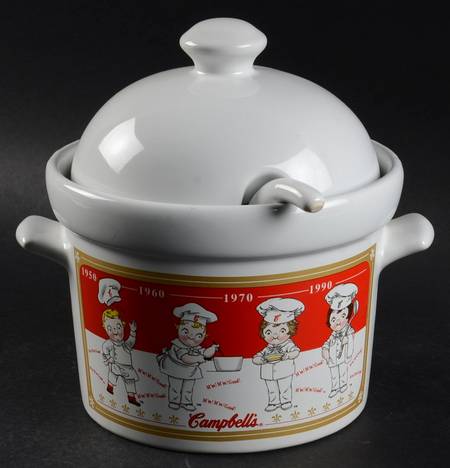 Campbell's Soup Tureen & Lid W/Ladle