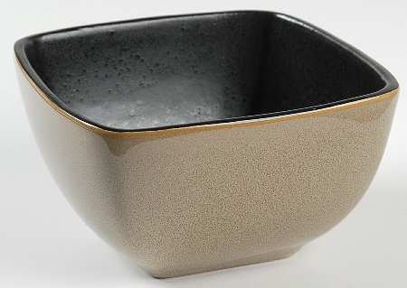 Rave Dark Sand (Square) Soup/Cereal Bowl