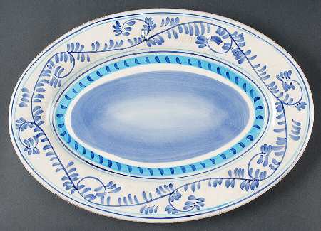 Amalfi Coast 13" Oval Serving Platter