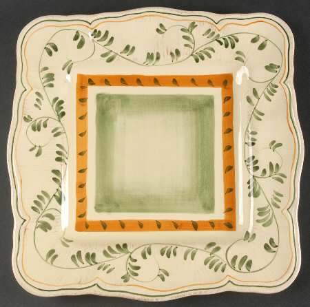 Amalfi Verde Square Dinner Plate by Home Essentials