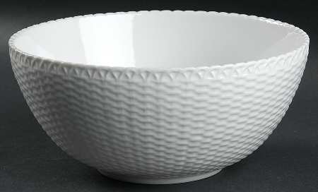 Basket Weave 8" Round Serving Bowl