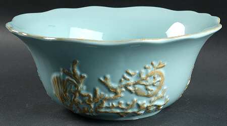 Reef Aqua 9" Round Serving Bowl