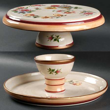 Fantasia 1 Pc Footed Cake Plate/Chip & Dip