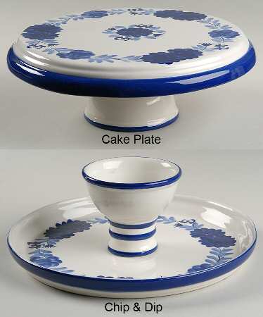Flower 1 Pc Footed Cake Plate/Chip & Dip