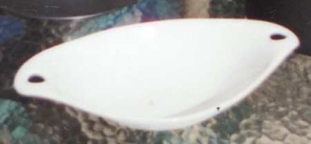 Z Ware White Black Bread Tray