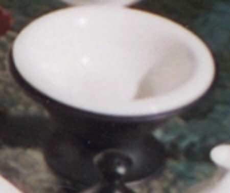 Z Ware White Black Compote