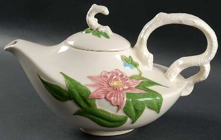 Woodland White (Hi Gloss) Teapot & Lid