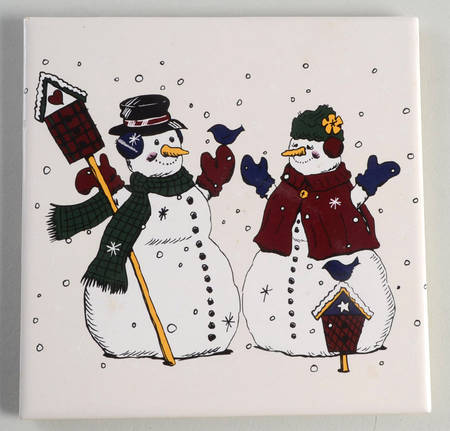 Snowman Tea Tile