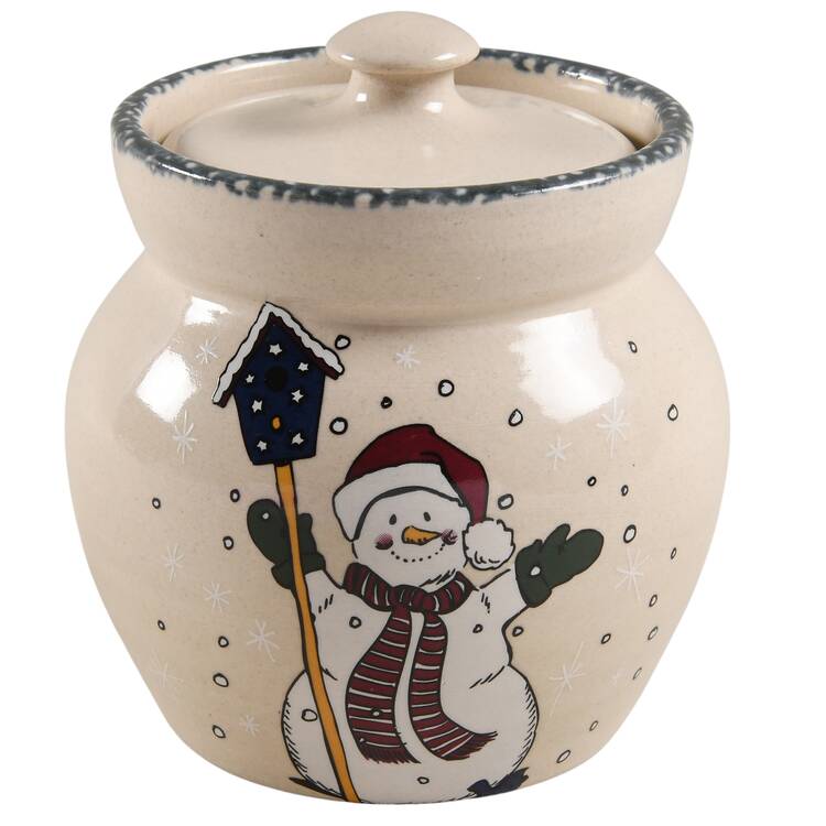 Snowman Sugar Bowl & Lid