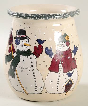 Snowman Utensil Holder
