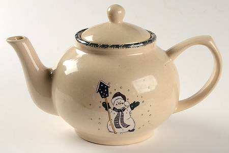 Snowman Teapot & Lid