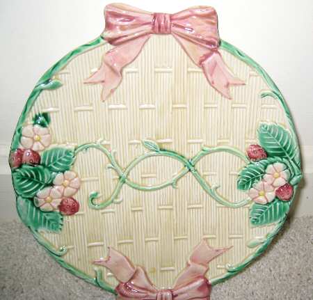 Pink Ribbon & Bow Salad Plate