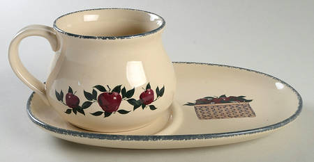 Apple Snack Tray & Soup Mug Set