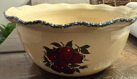Apple 11" Round Serving Bowl