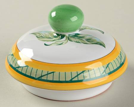 Faience Toucans Lid for Tea/Coffee Pot